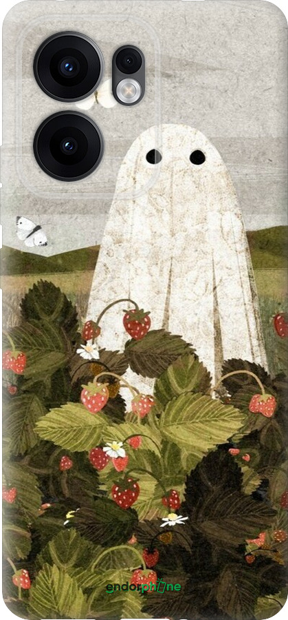 Силиконовый чехол Клубничные поля и привидения для Oppo Reno13 F 5G / Reno13 F 4G - 6426u-3955 изображение 