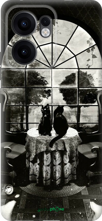 Силіконовий чехол Череп та коти для Oppo Reno13 F 5G / Reno13 F 4G - 6432u-3955 изображение 