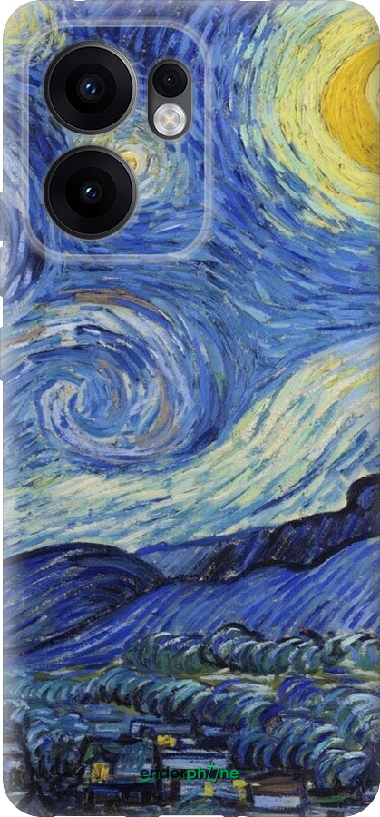 Силіконовий чехол «Зоряна ніч» Вінсента Ван Гога для Oppo Reno13 F 5G / Reno13 F 4G - 6433u-3955 изображение 