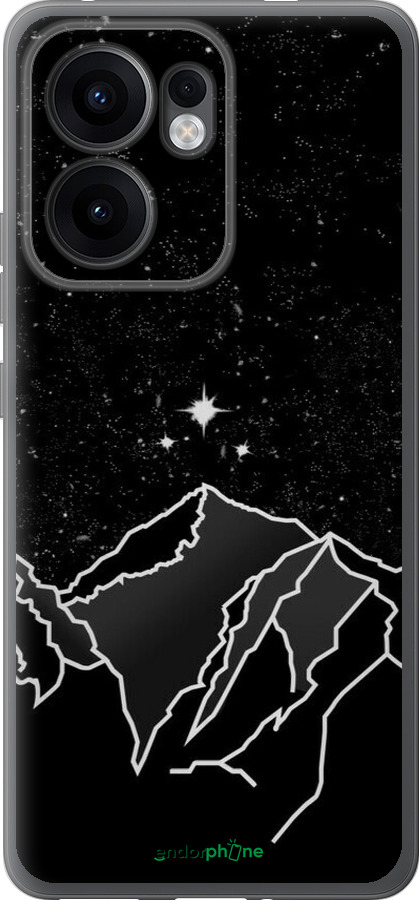 Силіконовий чехол Мінімалістичний гірський краєвид для Oppo Reno13 F 5G / Reno13 F 4G - 6438u-3955 изображение 