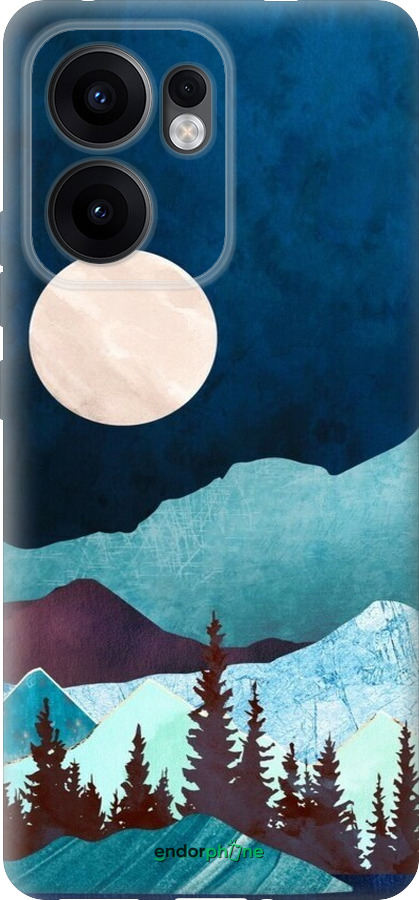 Силіконовий чехол Гірська ідилія нічний краєвид для Oppo Reno13 F 5G / Reno13 F 4G - 6488u-3955 изображение 