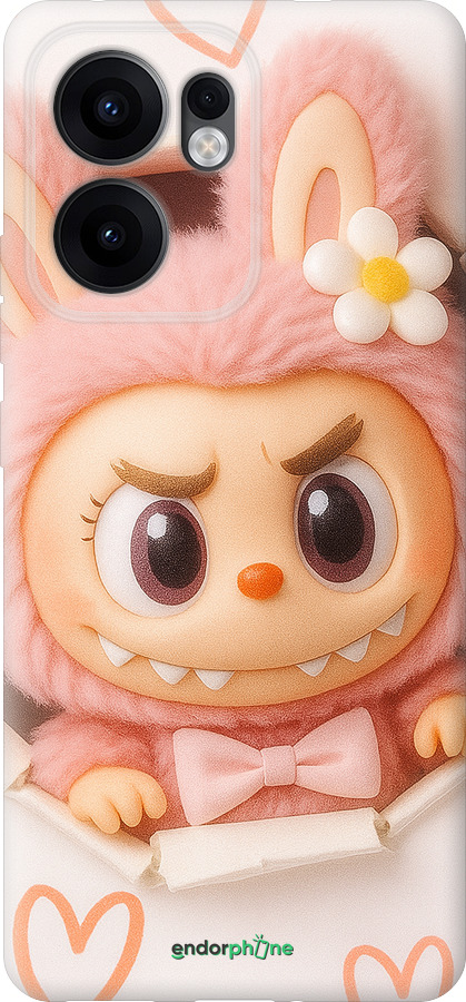 Силиконовый чехол Лабубу 2 для Oppo Reno13 F 5G / Reno13 F 4G - 6710u-3955 изображение 