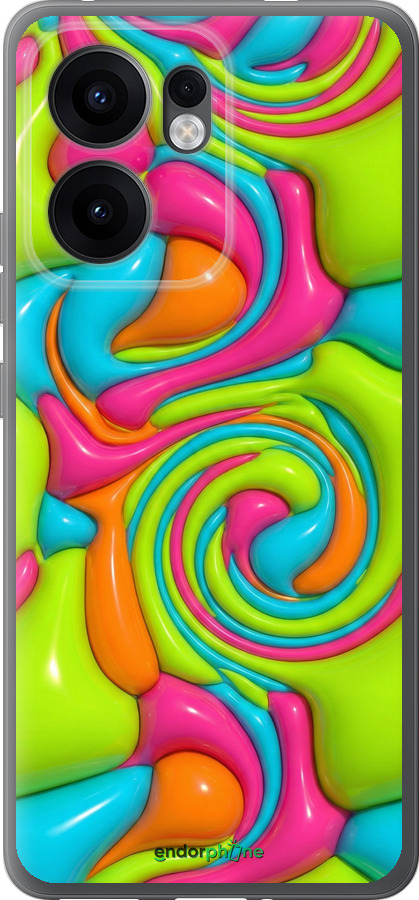 Силіконовий чехол Y2K Jelly Dream для Oppo Reno13 F 5G / Reno13 F 4G - 6780u-3955 изображение 