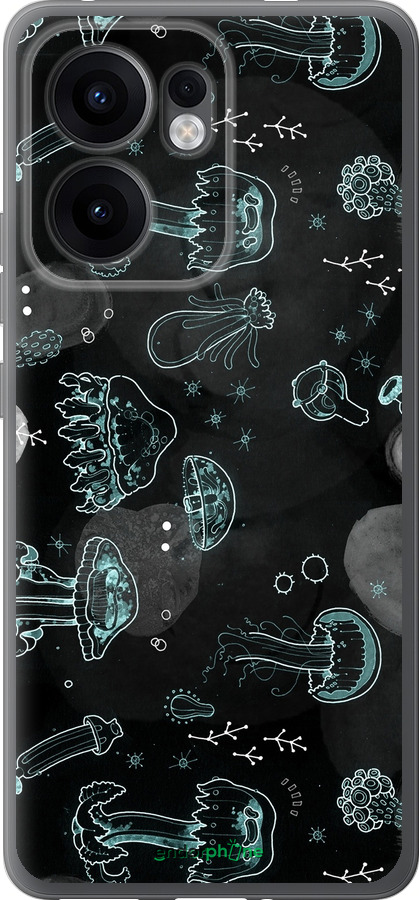 Силіконовий чехол Медузи для Oppo Reno13 F 5G / Reno13 F 4G - 906u-3955 изображение 