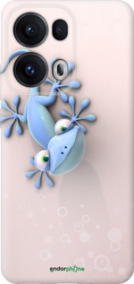 Силиконовый чехол Геккончик для Oppo Reno13 Pro - 1094u-3943 изображение 
