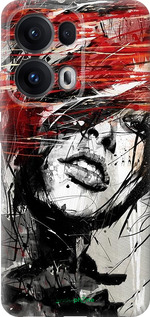 Силиконовый чехол Лицо девушки для Oppo Reno13 Pro - 1162u-3943 изображение 