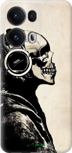 Силиконовый чехол Скелет-меломан v2 для Oppo Reno13 Pro - 1200u-3943 изображение 