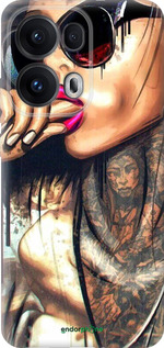Силиконовый чехол Девушка в тату для Oppo Reno13 Pro - 4001u-3943 изображение 