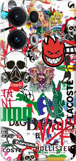 Силіконовий чехол Many different logos для Oppo Reno13 Pro - 4022u-3943 изображение 