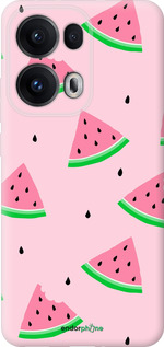 Силиконовый чехол Розовый арбуз для Oppo Reno13 Pro - 4314u-3943 изображение 