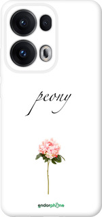 Силиконовый чехол Пион для Oppo Reno13 Pro - 4366u-3943 изображение 