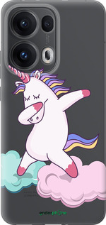 Силиконовый чехол Единорог для Oppo Reno13 Pro - 4702u-3943 изображение 