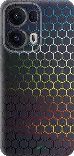 Силиконовый чехол Переливающиеся соты для Oppo Reno13 Pro - 498u-3943 изображение 