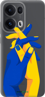 Силиконовый чехол Stand With Ukraine для Oppo Reno13 Pro - 5255u-3943 изображение 