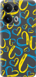 Силиконовый чехол Сердца UA для Oppo Reno13 Pro - 5292u-3943 изображение 