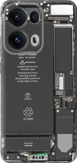 Силиконовый чехол Детали смартфона для Oppo Reno13 Pro - 5487u-3943 изображение 