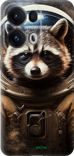 Силиконовый чехол Raccoon austronaut для Oppo Reno13 Pro - 5581u-3943 изображение 