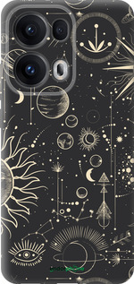 Силиконовый чехол Фаза луны для Oppo Reno13 Pro - 5605u-3943 изображение 