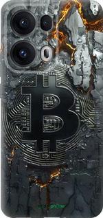 Силіконовий чехол Розпечений біткойн для Oppo Reno13 Pro - 6091u-3943 изображение 