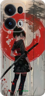 Силиконовый чехол Сумерки воина: Танец с катаной для Oppo Reno13 Pro - 6123u-3943 изображение 