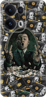 Силиконовый чехол Волк с валл стрит для Oppo Reno13 Pro - 6287u-3943 изображение 