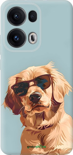 Силіконовий чехол Пес в очках для Oppo Reno13 Pro - 6381u-3943 изображение 