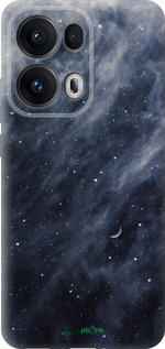 Силиконовый чехол Голубые облака, Голубая луна для Oppo Reno13 Pro - 6398u-3943 изображение 