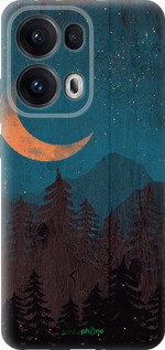 Силиконовый чехол Звездный лес для Oppo Reno13 Pro - 6480u-3943 изображение 