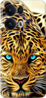 Силиконовый чехол Леопард для Oppo Reno13 Pro - 6611u-3943 изображение 