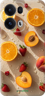 Силиконовый чехол Фрукты 3 для Oppo Reno13 Pro - 6703u-3943 изображение 