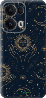 Силіконовий чехол Celestial Harmony: Sun & Moon Gold Mystic Pattern для Oppo Reno13 Pro - 6778u-3943 изображение 