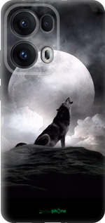 Силиконовый чехол Воющий волк для Oppo Reno13 Pro - 934u-3943 изображение 