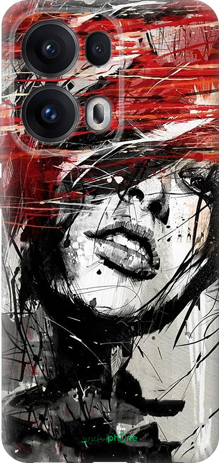 Силиконовый чехол Лицо девушки для Oppo Reno13 Pro - 1162u-3943 изображение 