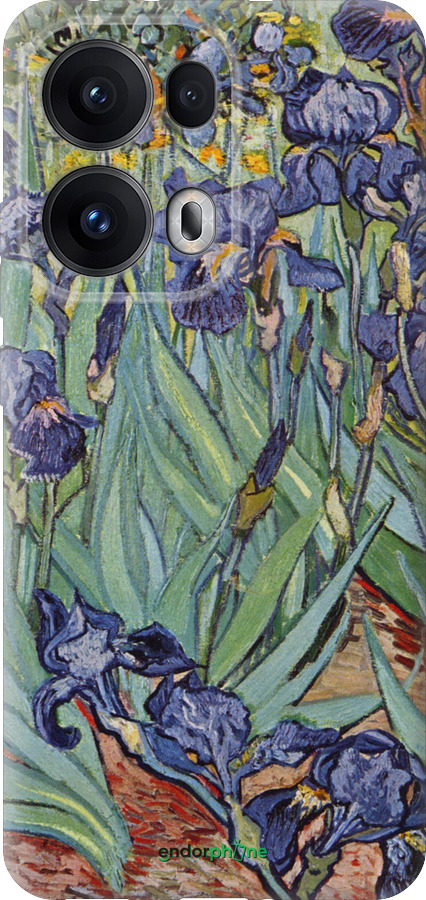 Силиконовый чехол Винсент Ван Гог. Ирисы для Oppo Reno13 Pro - 161u-3943 изображение 