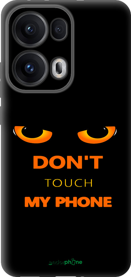 Силиконовый чехол Don't touch the phone для Oppo Reno13 Pro - 4261u-3943 изображение 