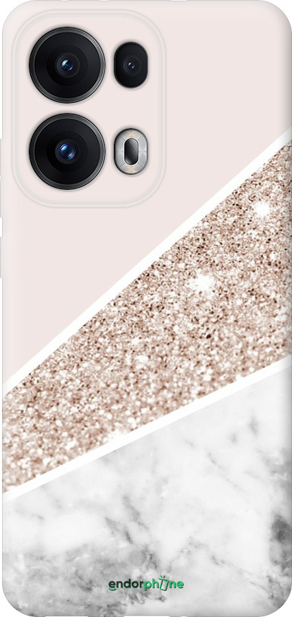 Силиконовый чехол Пастельный мрамор для Oppo Reno13 Pro - 4342u-3943 изображение 