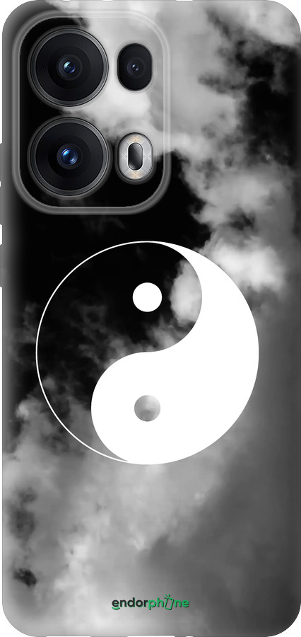 Силіконовий чехол Інь і янь для Oppo Reno13 Pro - 4389u-3943 изображение 