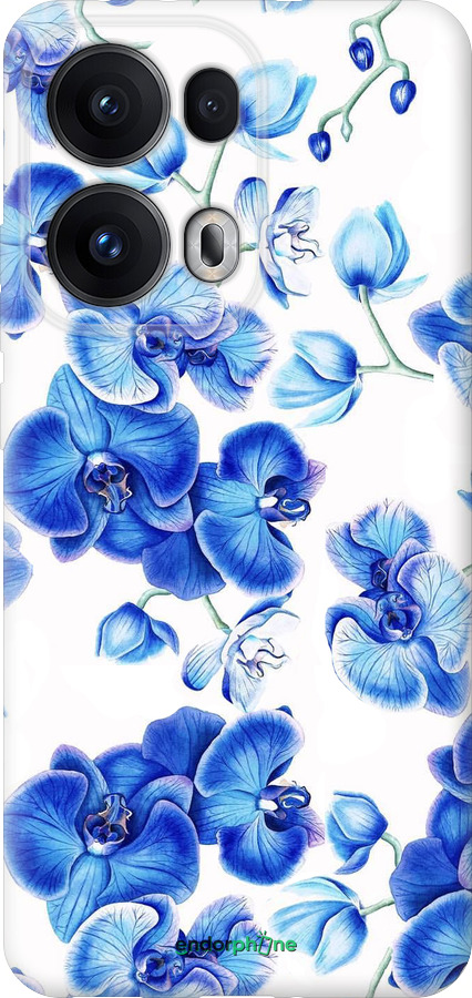 Силіконовий чехол Блакитні орхідеї для Oppo Reno13 Pro - 4406u-3943 изображение 