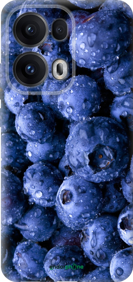 Силиконовый чехол Голубика для Oppo Reno13 Pro - 4459u-3943 изображение 