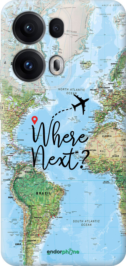 Силиконовый чехол Путешествие для Oppo Reno13 Pro - 4503u-3943 изображение 