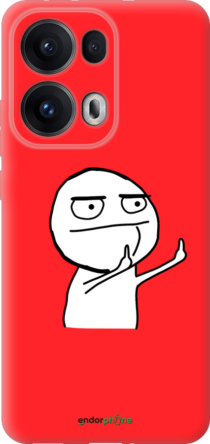 Силиконовый чехол Мем для Oppo Reno13 Pro - 4578u-3943 изображение 