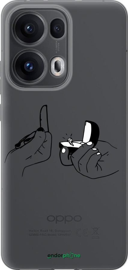 Силиконовый чехол Предложение для Oppo Reno13 Pro - 4898u-3943 изображение 