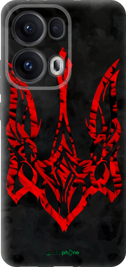 Силиконовый чехол Герб Украины v4 для Oppo Reno13 Pro - 5319u-3943 изображение 