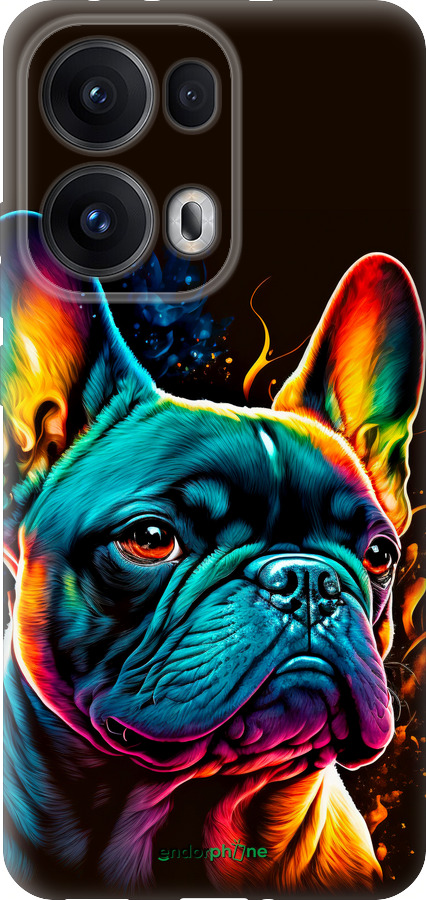 Силиконовый чехол Яркий бульдог для Oppo Reno13 Pro - 5547u-3943 изображение 
