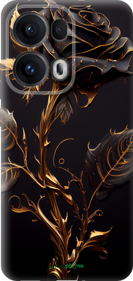 Силиконовый чехол Роза 3 для Oppo Reno13 Pro - 5552u-3943 изображение 