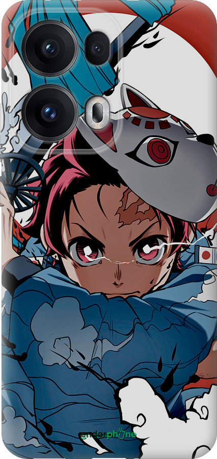 Силиконовый чехол Танджиро Камадо для Oppo Reno13 Pro - 5574u-3943 изображение 