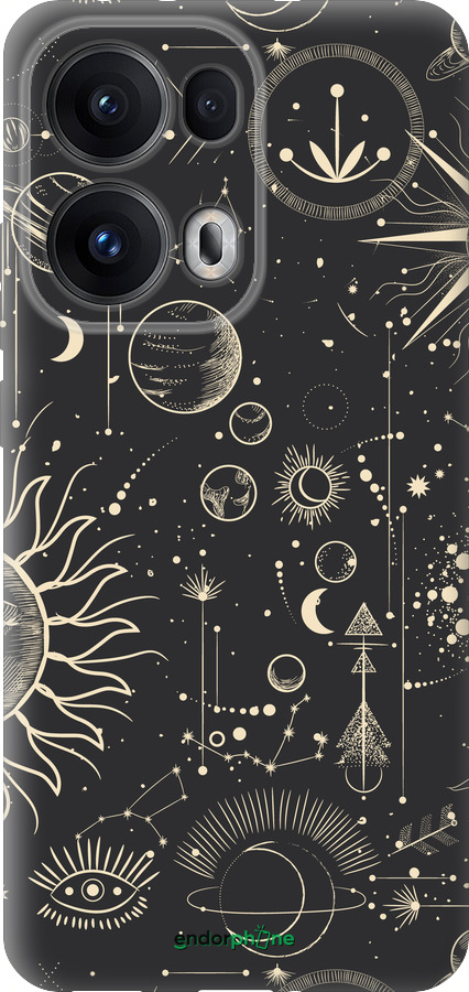 Силиконовый чехол Фаза луны для Oppo Reno13 Pro - 5605u-3943 изображение 