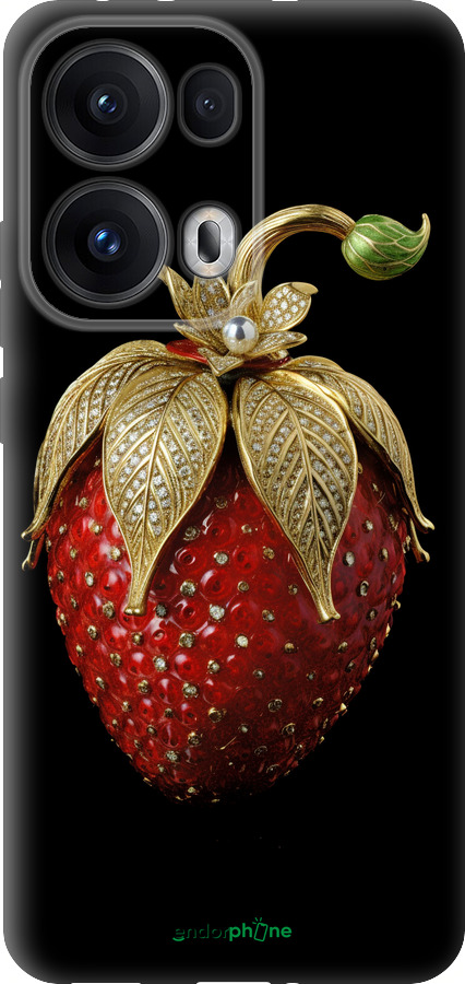 Силиконовый чехол Клубника v3 для Oppo Reno13 Pro - 5638u-3943 изображение 