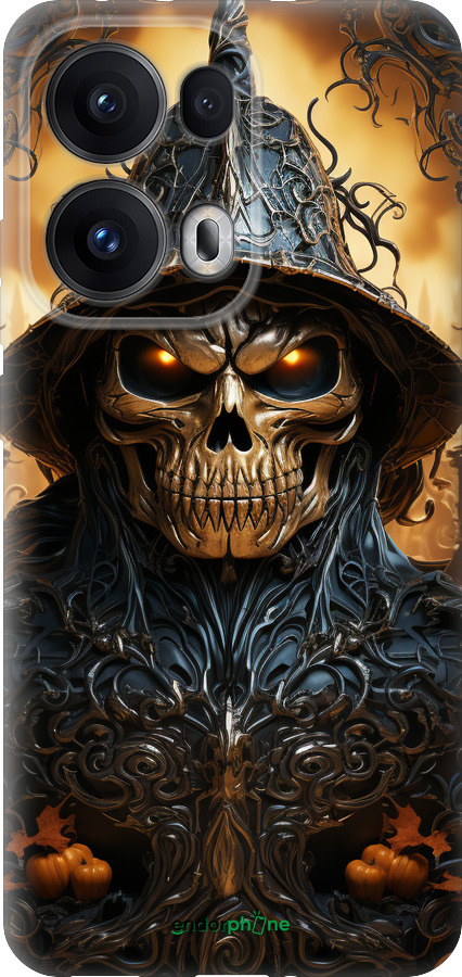 Силіконовий чехол Череп 2 для Oppo Reno13 Pro - 5652u-3943 изображение 