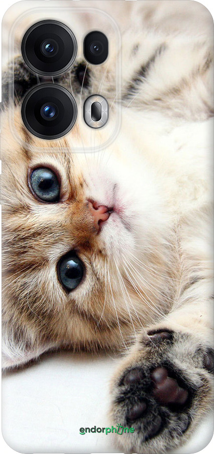 Силиконовый чехол Котик для Oppo Reno13 Pro - 6024u-3943 изображение 